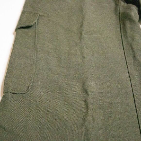 NWT loft FLUID PULL ON CARGO PANTS Vibrant olive - Picture 9 of 10